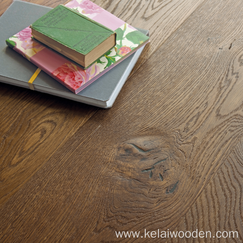 DEF Grade rustic oak engineered timber flooring